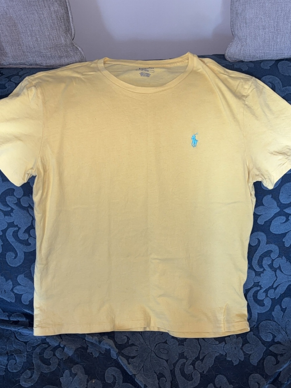 Polo by Ralph Lauren Pale Yellow Crew Neck Tee